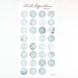 Stickers - Date Dots - Blue