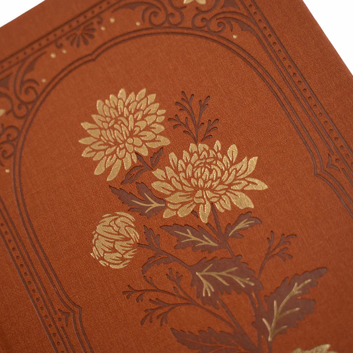 Detaljbild på Chrysanthemum dotted notebook från Archer & Olive. Tidformera