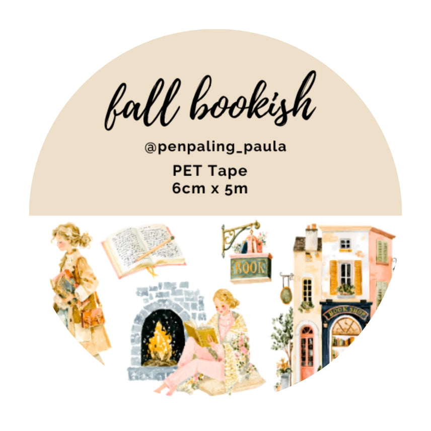 Pre-cut PET Tape - Penpaling Paula - Fall Bookish