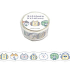 Washi Tape Die-cut Gorogoro Nyansuke