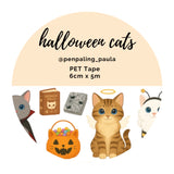 Pre cut Pet Tape - Penpaling Paula 60 mm - Halloween Cats