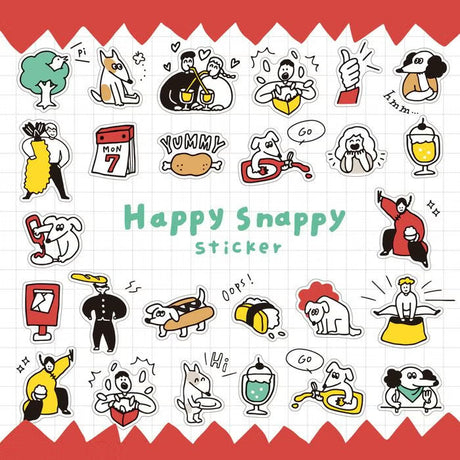 Stickers Happy Snappy - Red