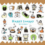 Stickers Happy Snappy - Brown