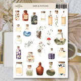 Stickers Plan & Plot Studio Vinyl - Jars & Potions