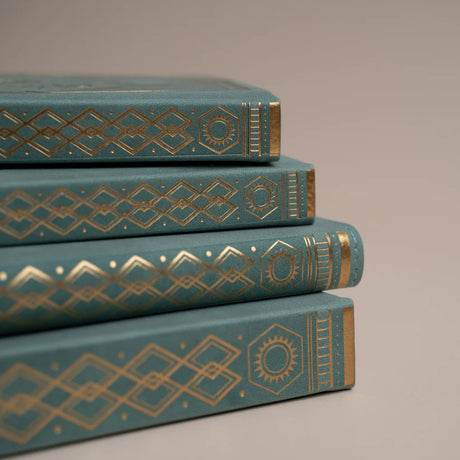 Dotted Notebook Keeper of the Bees in Soft Teal Slim