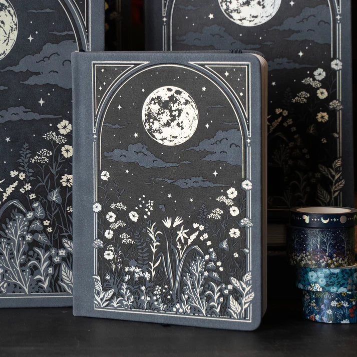 Dotted Notebook Moonlit Garden A5 - Ivory