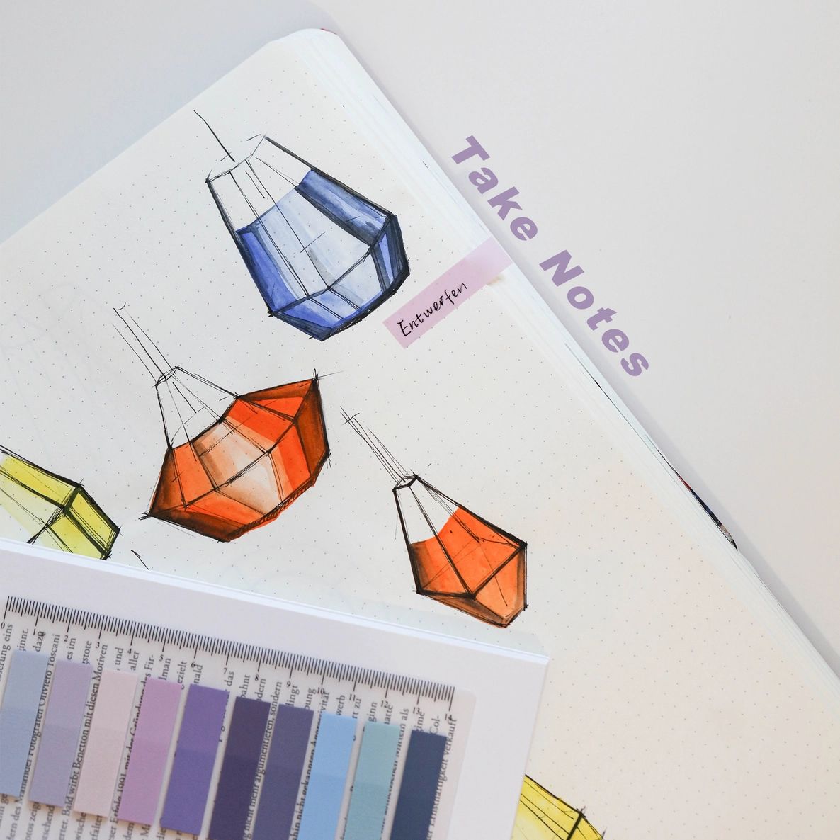 Sticky Notes 10 colors - Mystic Purple