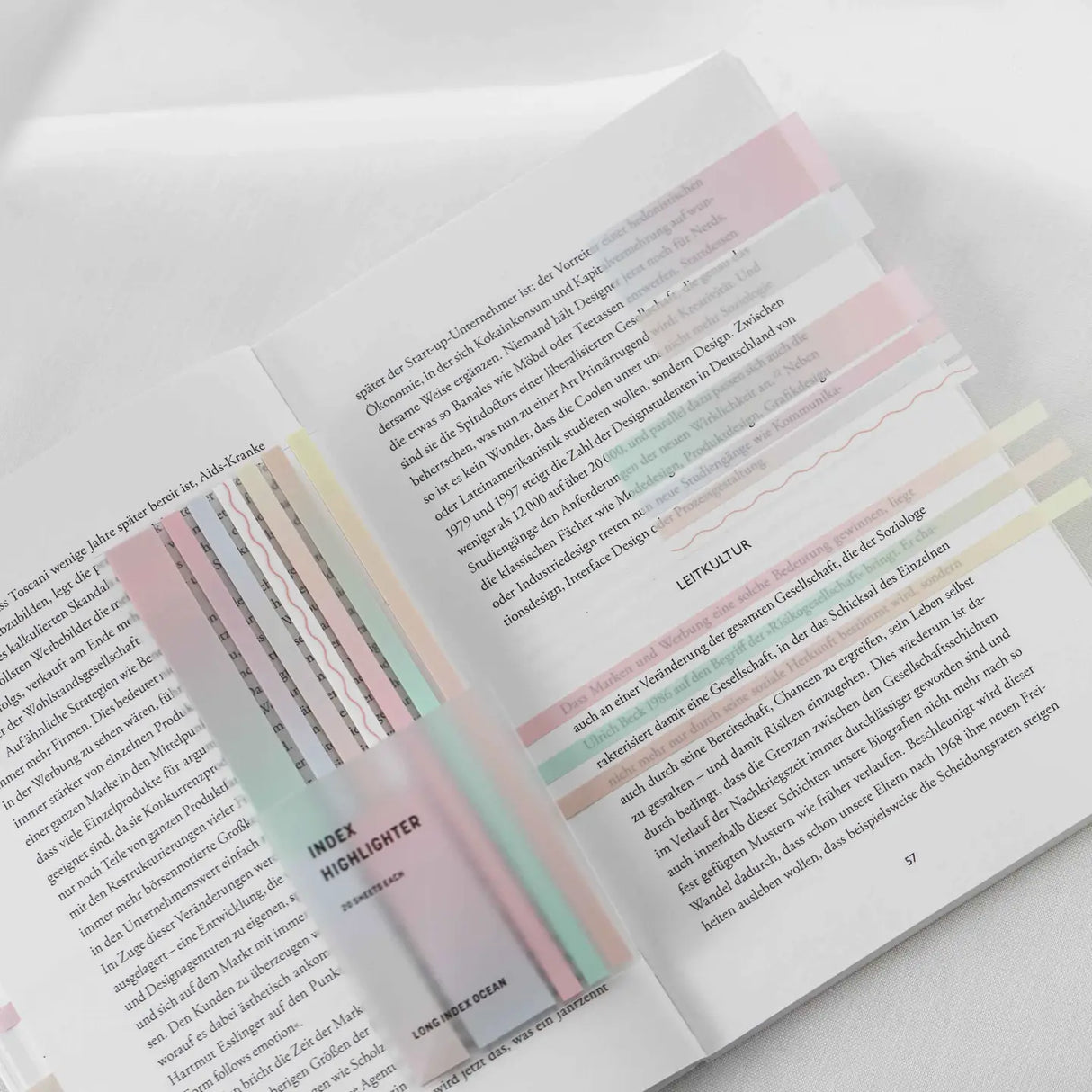 Index Highlighter Sticky notes - Peach Yellow