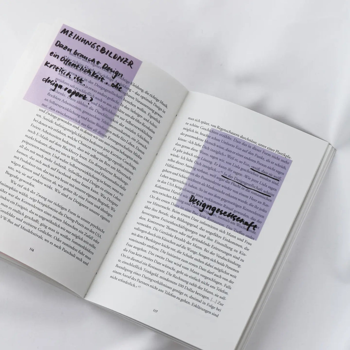 Clear Transparent Sticky notes - Purple