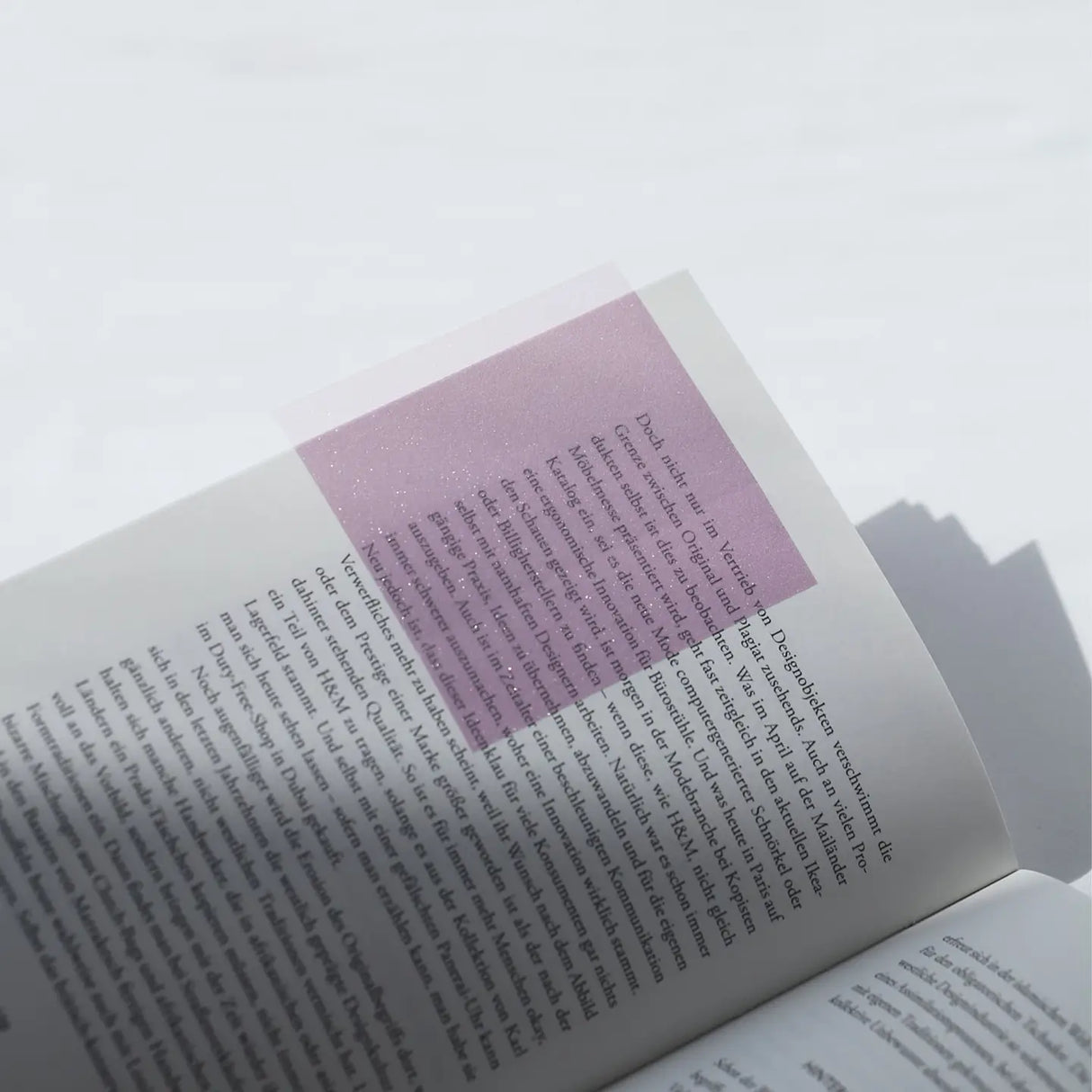 Clear Transparent Sticky Notes - Mist Violet