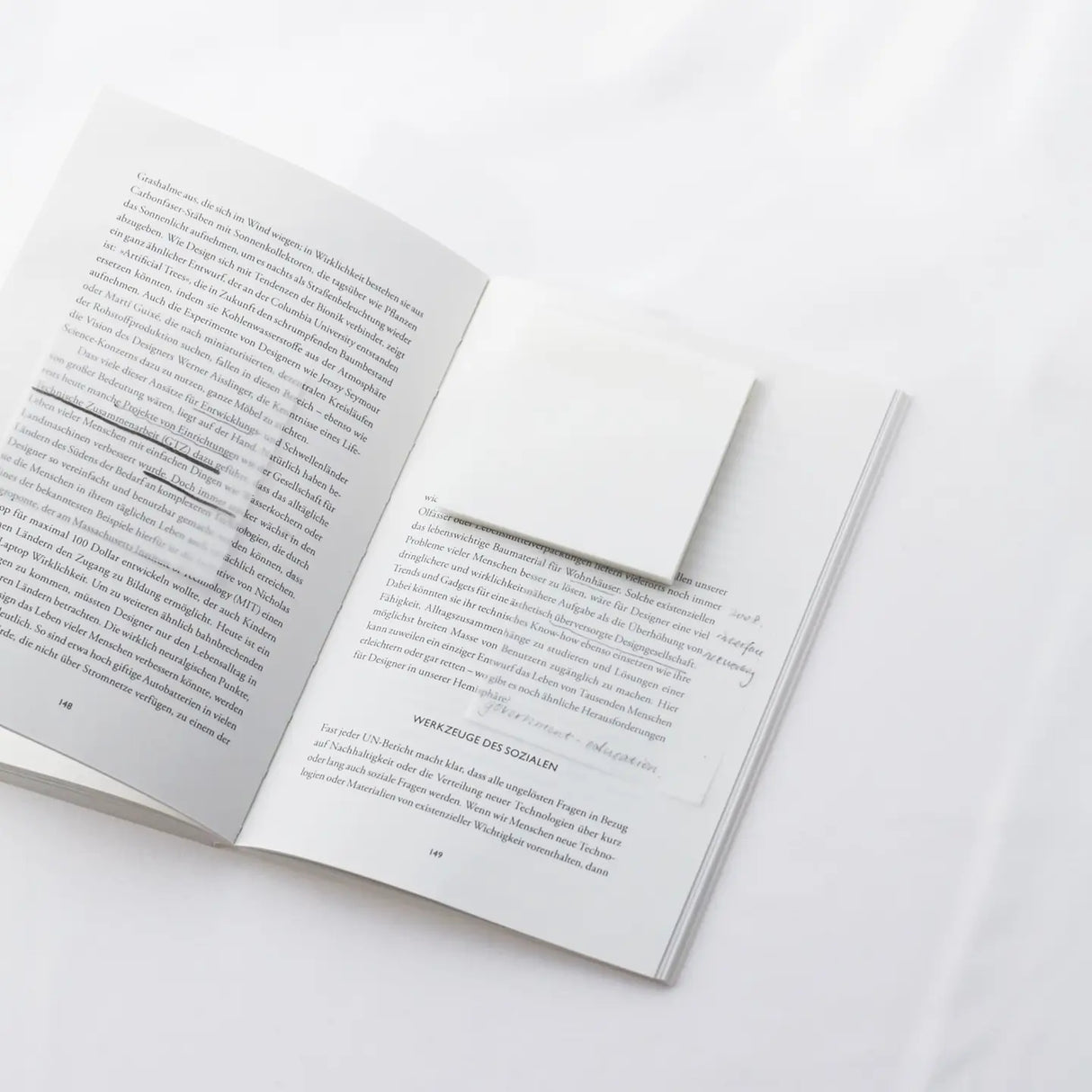 Clear Transparent Sticky notes - Pure Snow