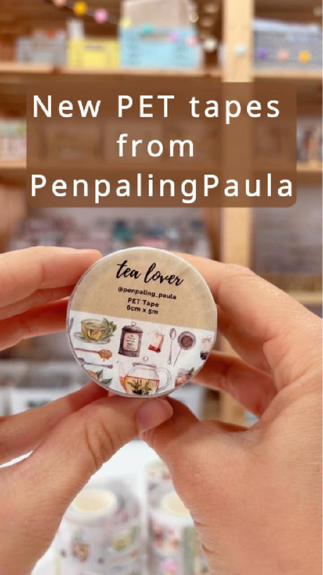 Pre cut Pet Tape - Penpaling Paula - Tea lover