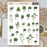 Stickers Plan & Plot Studio Vinyl - Potted Plants
