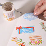 Sticker Washi Tape - Pre-cut - The Confident Mind - 60 mm