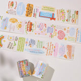 Sticker Washi Tape - Pre-cut - The Confident Mind - 60 mm