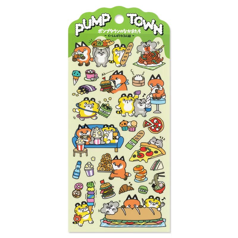 Stickers Pump Town - Gluttonous Trio