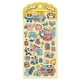 Stickers Pump Town - 3 nerdy guys