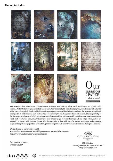 Rice paper set - A4 - An Undiscovered Magical World