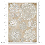 Rice paper set - A4 - Wood & Lace