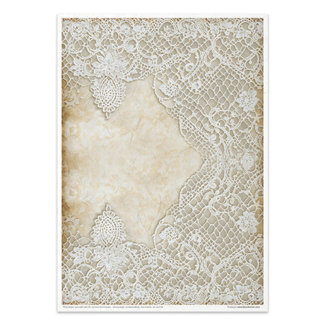Rice paper set - A4 - Wood & Lace