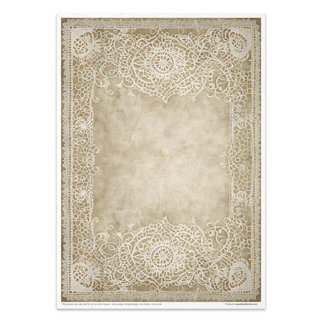 Rice paper set - A4 - Wood & Lace