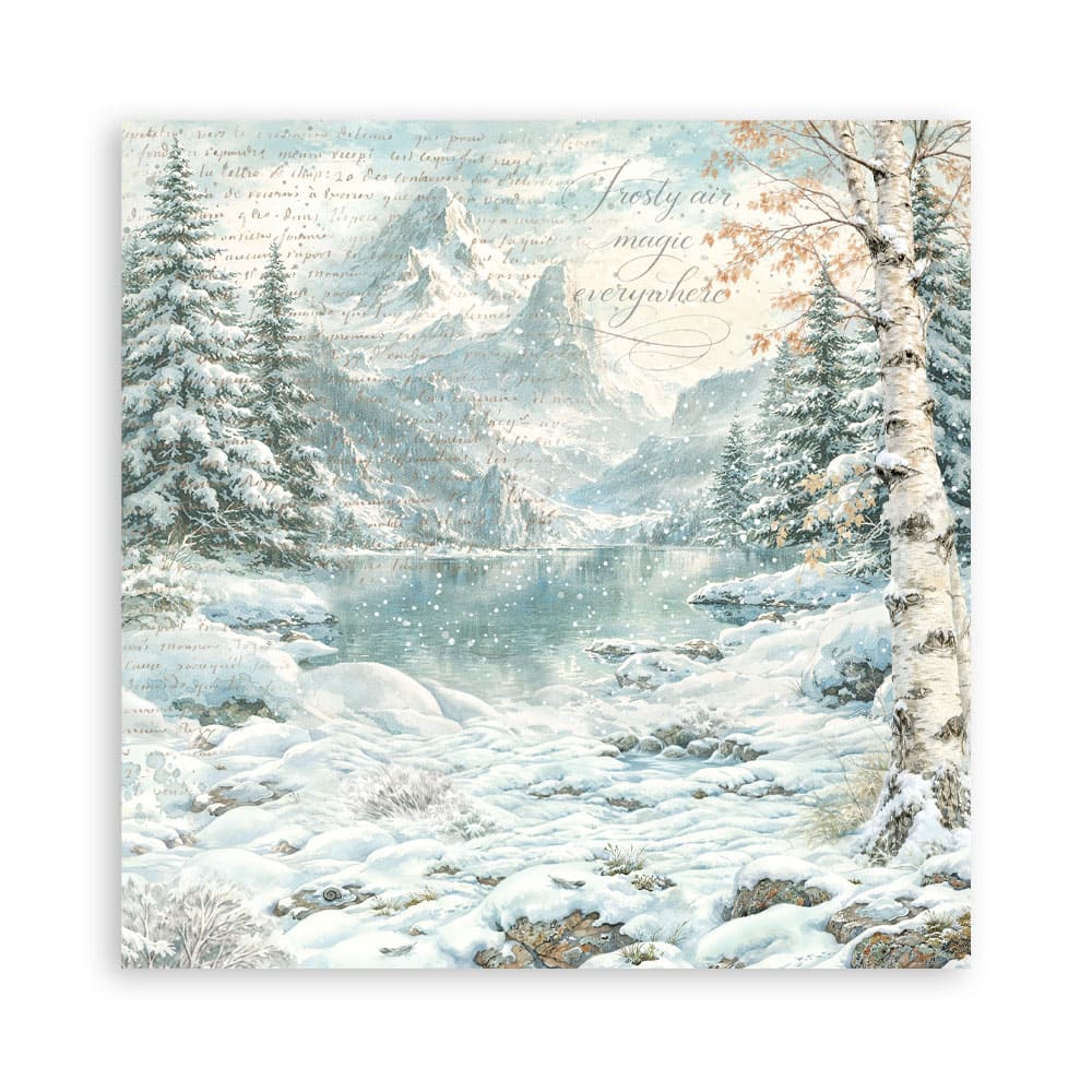 Scrapbookingpapper - Backgrounds - White Christmas