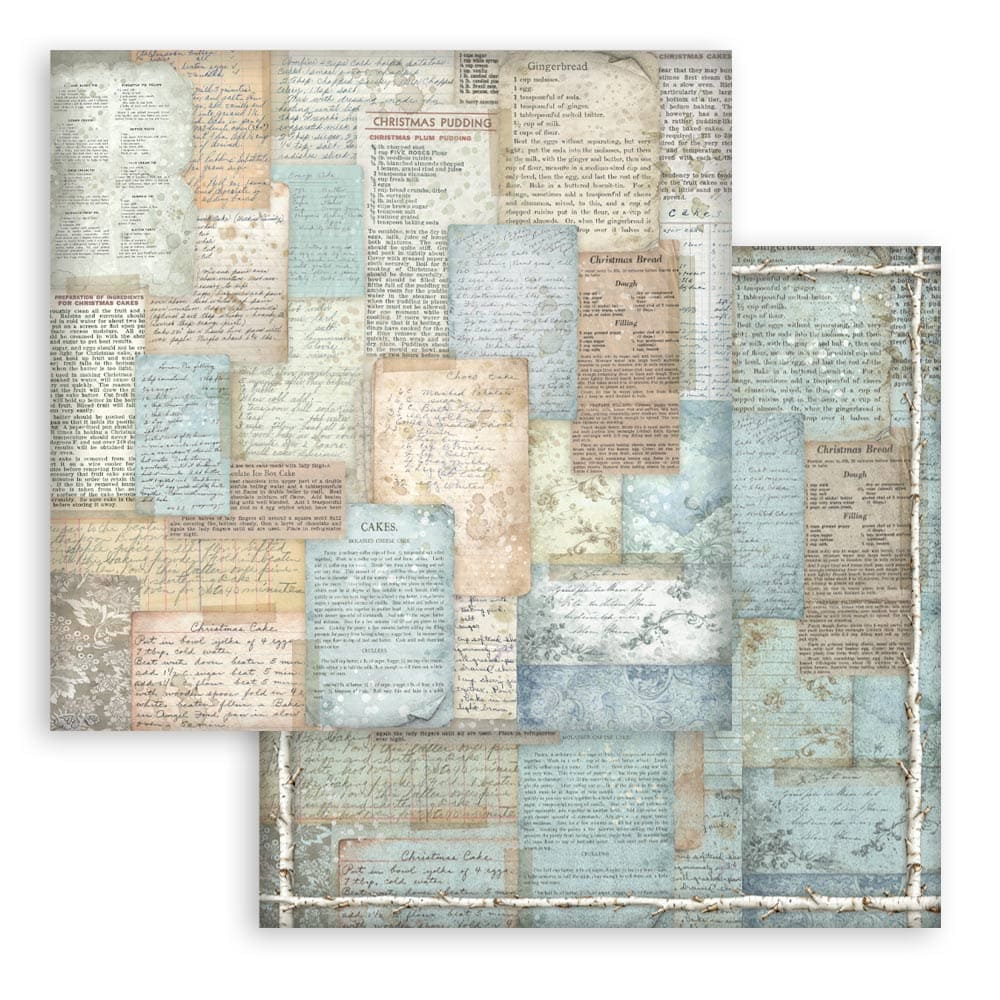 Scrapbookingpapper - Backgrounds - White Christmas