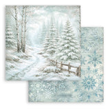 Scrapbookingpapper - Backgrounds - White Christmas