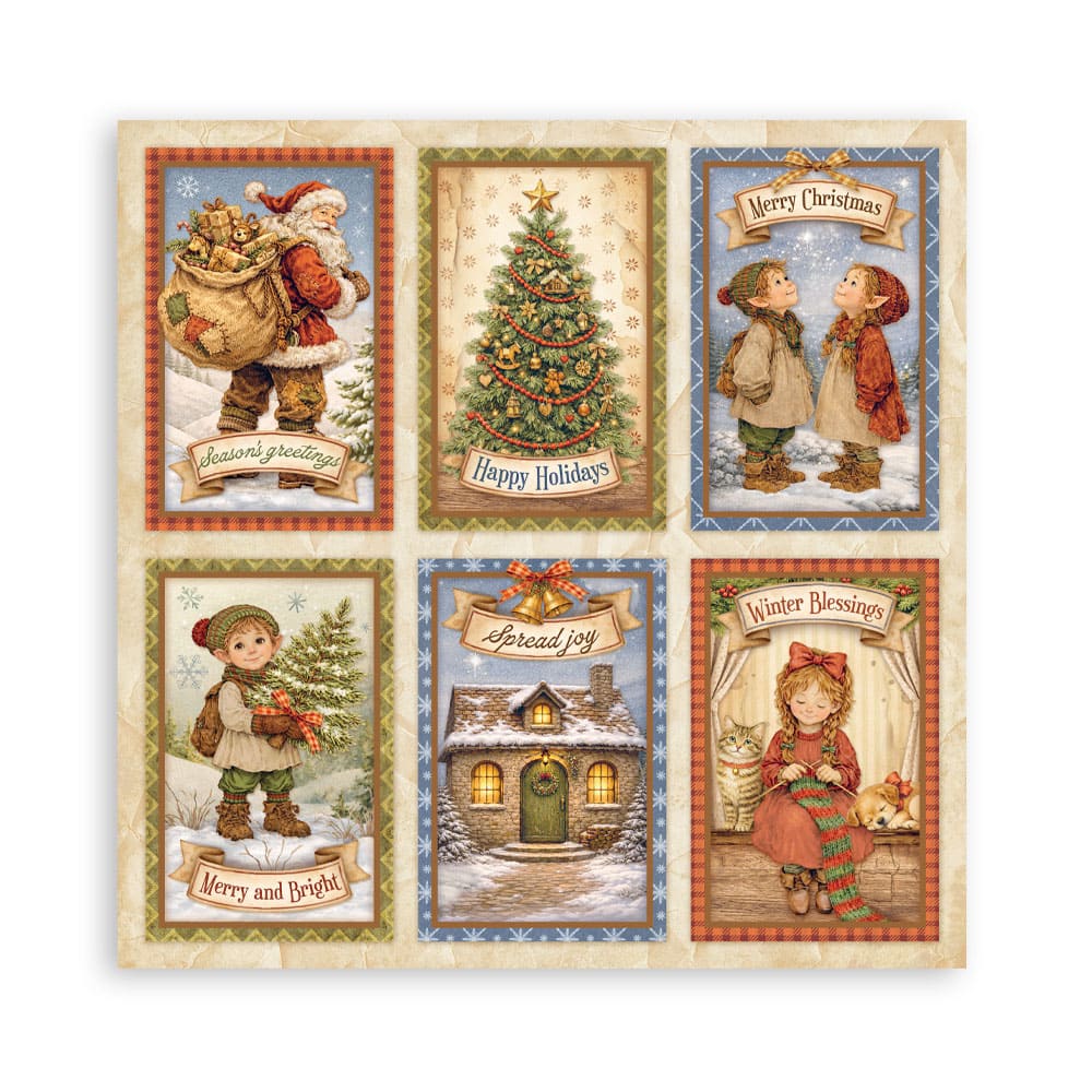 Scrapbookingpapper - Double faced - Silent Night