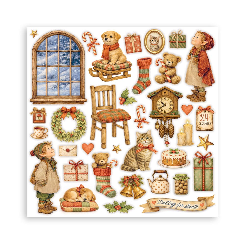 Scrapbookingpapper - Double faced - Silent Night
