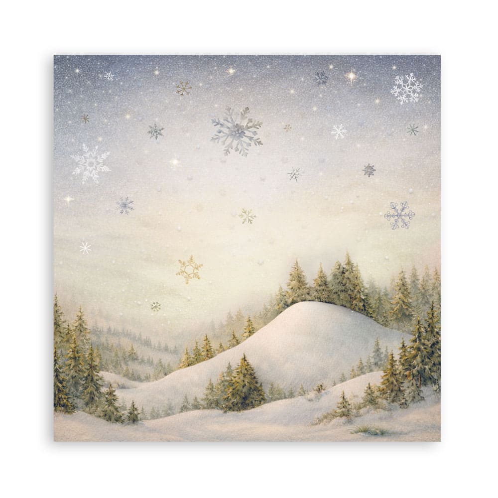 Scrapbookingpapper - Double faced - Silent Night
