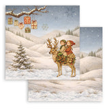 Scrapbookingpapper - Double faced - Silent Night