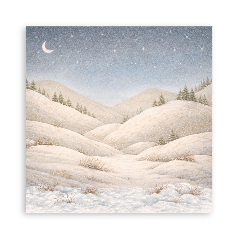 Scrapbookingpapper - Double faced - Silent Night