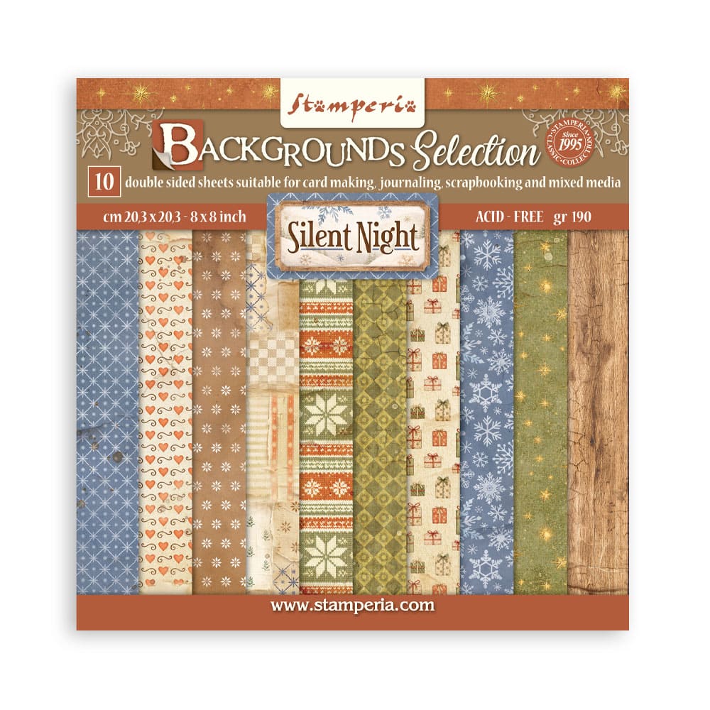 Scrapbookingpapper - Backgrounds - Silent Night