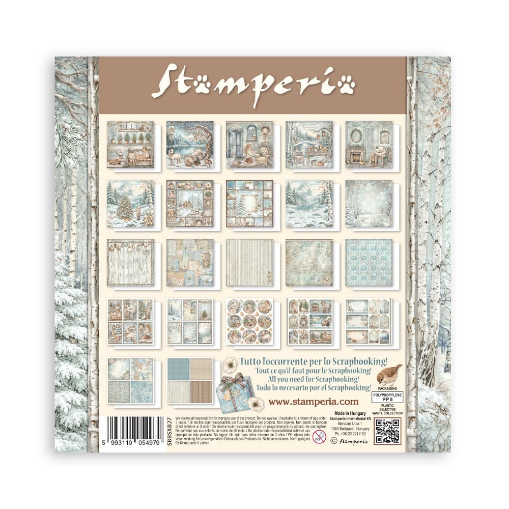Scrapbookingpapper - Maxi Pad - White Christmas