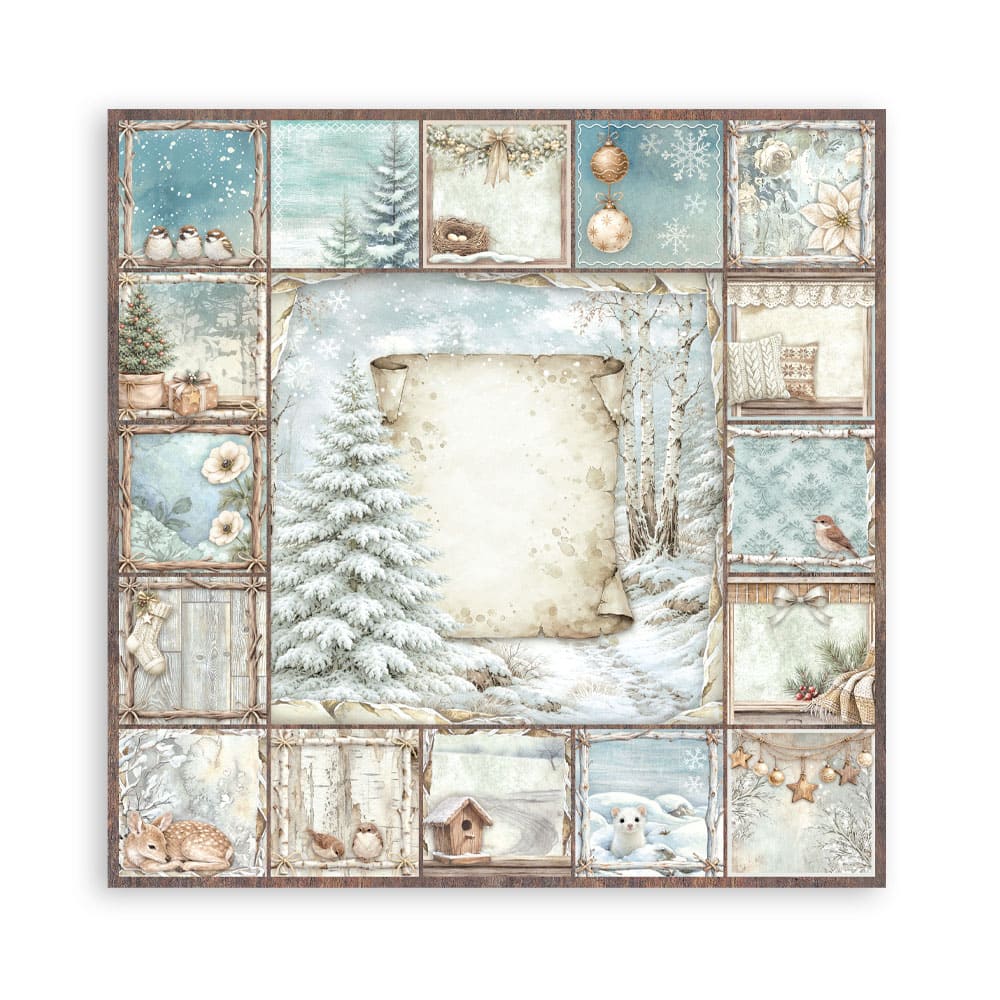 Scrapbookingpapper - Maxi Pad - White Christmas