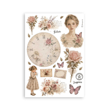 Washi pad - Flowers and Poems