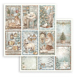 Scrapbookingpapper - Double faced - White Christmas