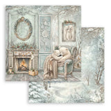 Scrapbookingpapper - Double faced - White Christmas