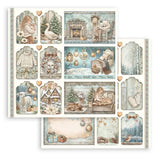Scrapbookingpapper - Double faced - White Christmas