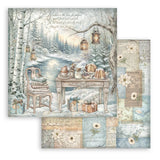 Scrapbookingpapper - Double faced - White Christmas