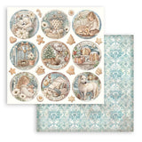 Scrapbookingpapper - Double faced - White Christmas