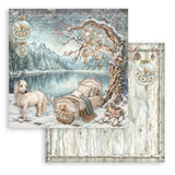 Scrapbookingpapper - Double faced - White Christmas