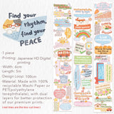 Sticker Washi Tape - Pre-cut - The Confident Mind - 60 mm
