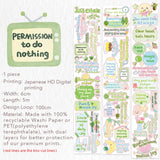 Sticker Washi Tape - Pre-cut - The Peaceful Mind - 60 mm