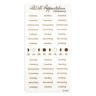 Stickers - Typewriter Days Weekly - Brown