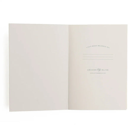 A5 Softcover Notebook - Refill - Dotted - Ivory - 2 - Archer & Olive - Tidformera