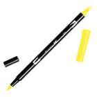 ABT Dual Brush pen - 055 Process yellow - Intensiv gul penselpenna - Tombow - Tidformera