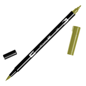 ABT Dual Brush pen - 098 Avocado - Avokadogrön penselpenna - Tombow - Tidformera