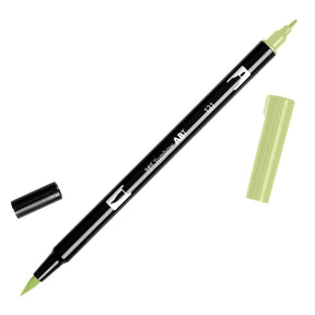 ABT Dual Brush pen - 131 Lemon lime - Penselpenna med gul färg - Tombow - Tidformera